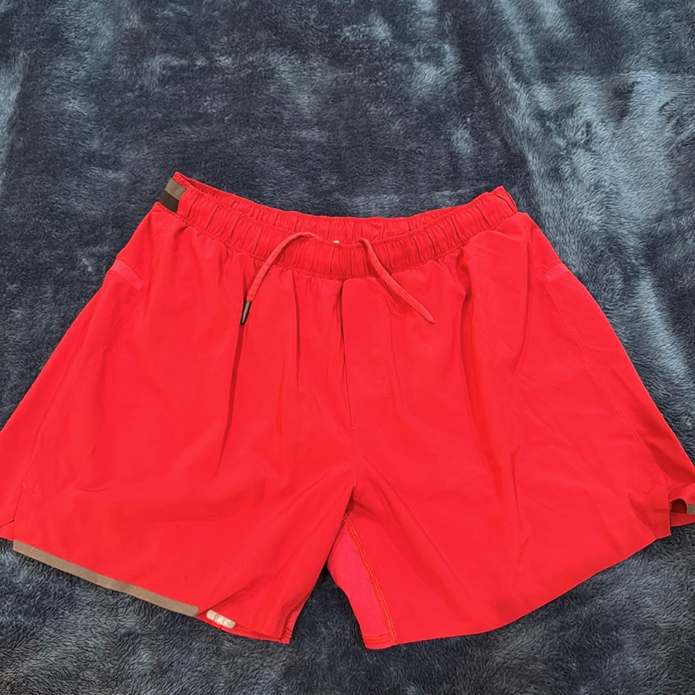 Lululemon Red Running Shorts